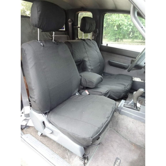 T729 1989-1991 4 Wheel Drive Pickup Exact Seat Covers. Toyota Access cab pickup 4WD. Front row 60/40 split bench seat with adjustable headrests and integrated armrest.