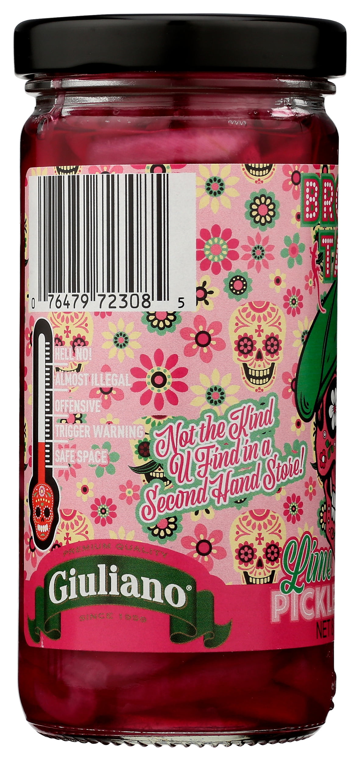Pack of 6, Broken Taco Lime Pickled Onions, 8 oz