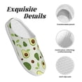 thumbnail image 5 of Kdxio Green Avocado Women's Men's Slippers Plush Slip-On House Slipper for Winter Indoor Soft Cushion Non-slip Fluffy Slides Slippers-11, 5 of 7