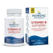 Nordic Naturals Vitamin B Complex, Capsules, Heart & Brain Health, 45 Ct