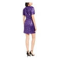 thumbnail image 2 of Leyden Womens Sequin Ruched Side Party Dress Purple XL, 2 of 4