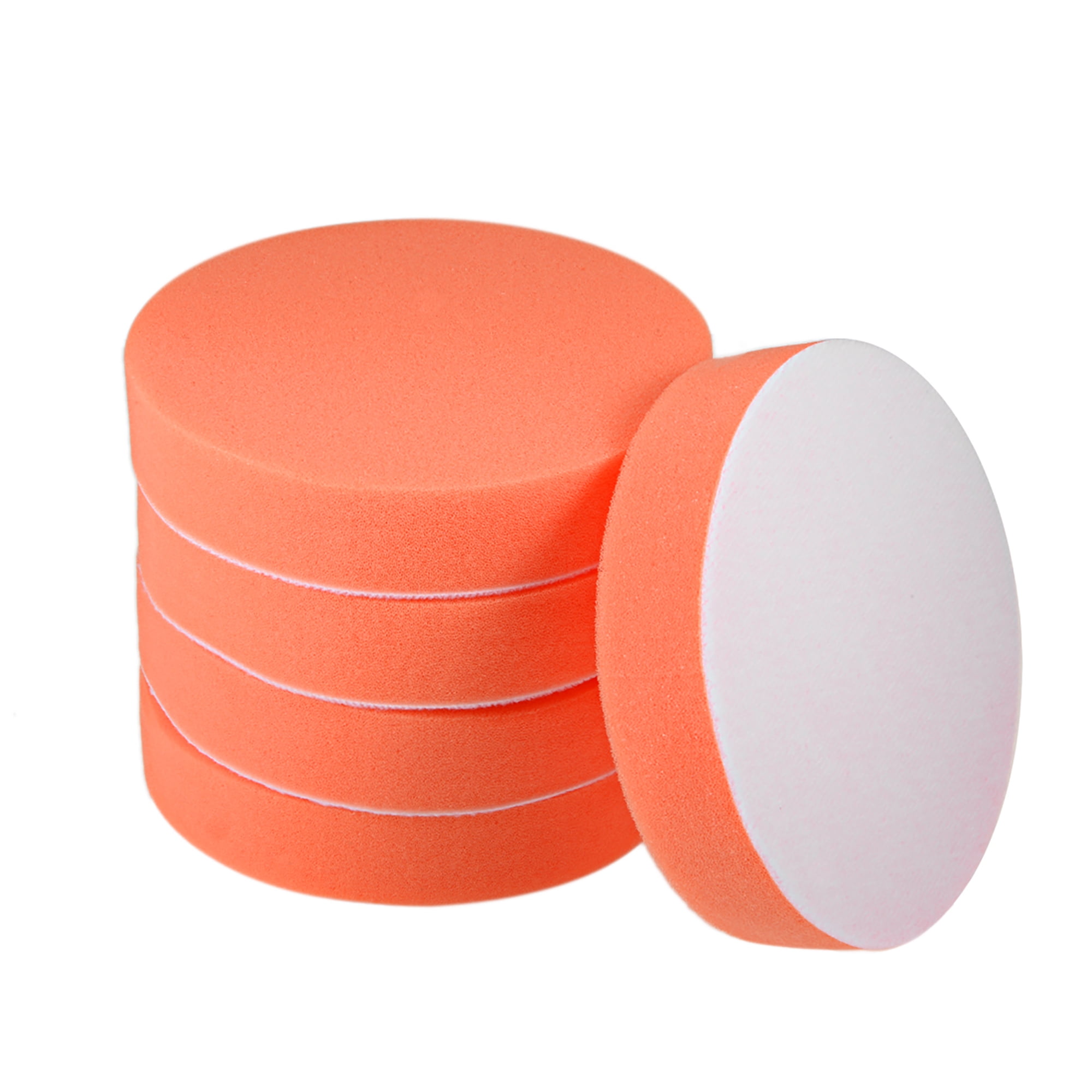 Uxcell 5" Buffing Sponge Pads, Drill Polishing Buffer Pad Disc, Hook