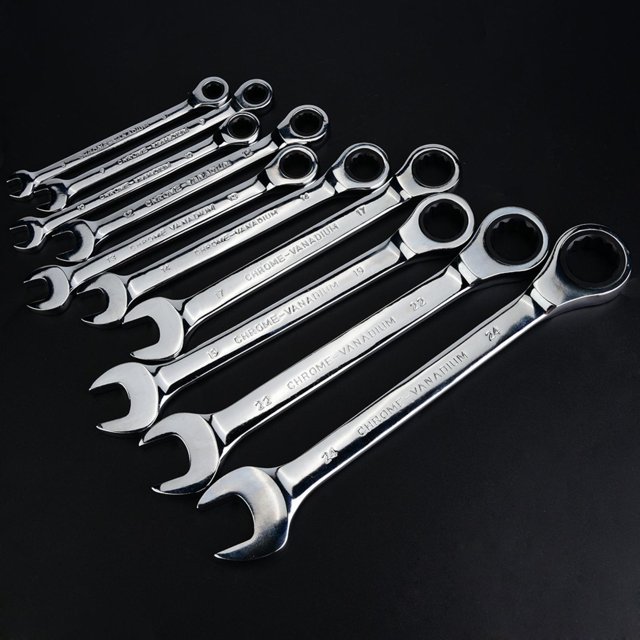 Herramienta Para Tuercas De Llave De Vaso, 10 Unidades/juego De Llaves De Trinquete Duraderas, Práctica Para Suministros De Mantenimiento, Hardware De Reparación Amonsee No