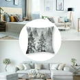 thumbnail image 5 of Ullo0ord Pillow Covers Set of 2 Pine Tree Decorative Throw Pillow Covers Nature Foggy Forest Grey Ombre Pillowcase Cushion Cover for Sofa Couch Bed Home Decor 18x18in, 5 of 7