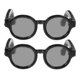thumbnail image 2 of ColoMX 2 pares de elegantes gafas para muñecas, accesorio duradero para vestir muñecas, práctica decoración de gafas para muñecas, 2 of 7