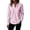 Pink, variant on Womens Henley Tops Long Sleeve Waffle Knit Tunic T Shirts 3-Button Front Casual Pullover with Pockets (XL, Green)