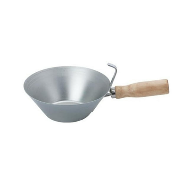 Cuchara para balde de cemento Zulema Pala para mortero de cemento Hierro galvanizado Madera 6,7 cm x 17,5 cm x 9 cm