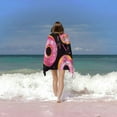 thumbnail image 6 of BANET Beach Towel Pink Donuts Quick Dry Oversized Lightweight Thin Bath Towel 32"x52",Men's and Women's Travel Swimming Pool Yoga Gym Sand-proof and Absorbent Towel 30x60in, 6 of 8