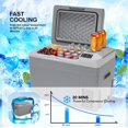 thumbnail image 5 of Towallmark 32QT Portable Car Fridge & Freezer, 12V/24V DC Electric Cooler with Touch Control, Removable Battery, AC/DC Power for Camping, Travel, and Home Use, 5 of 9