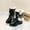 Black, variant on Snow Boots for Girls, Non Slip Waterproof Mid Calf Warm Winter Shoes Khaki Size 32