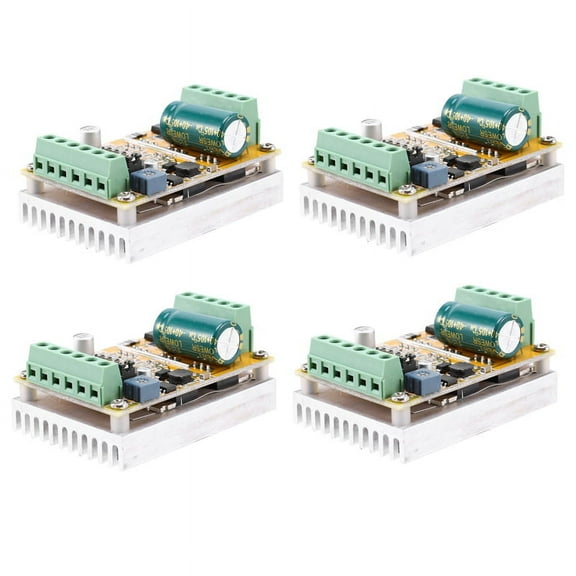 4X 380W 3 Phases Brushless Motor Controller Board(No/Without Hall Sensor) BLDC PWM PLC Driver Board DC 6.5-50V
