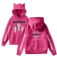 thumbnail image 1 of Pop cazadora para niña Hooded Sweatshirt Women's Cat Ear Hoodie ,Soft Streetwear Pullover ,Cute Long Sleeve Tops for Fall Winter （Hot Pink）, 1 of 4