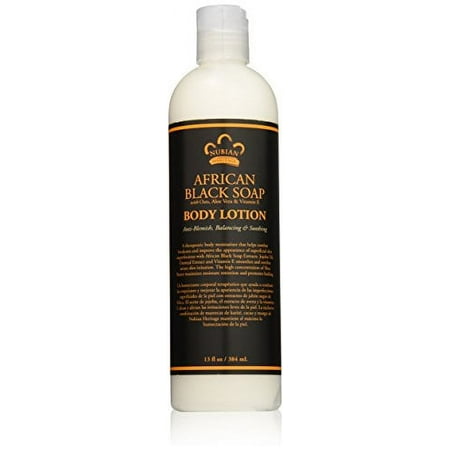 Nubian Heritage Lotion, African Black Soap, 13 Fluid Ounce