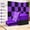 52 Pack 26 Black+26 Purple, variant on 52 Pack Acoustic Foam Panels, 1" x 12" x 12" Sound Absorption Wedge Studio Foam, Noise Reduction Treatment for Home Theater, Recording Studio, Black/Purple