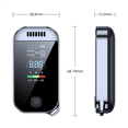 thumbnail image 3 of 2X Digital Alcohol Tester Professional Breathalyzer with LCD Display USB Rechargeable Electronic Alcohol Tester Keychain, 3 of 6