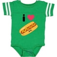 thumbnail image 3 of Inktastic I Love Hot Dogs Boys or Girls Baby Bodysuit, 3 of 5
