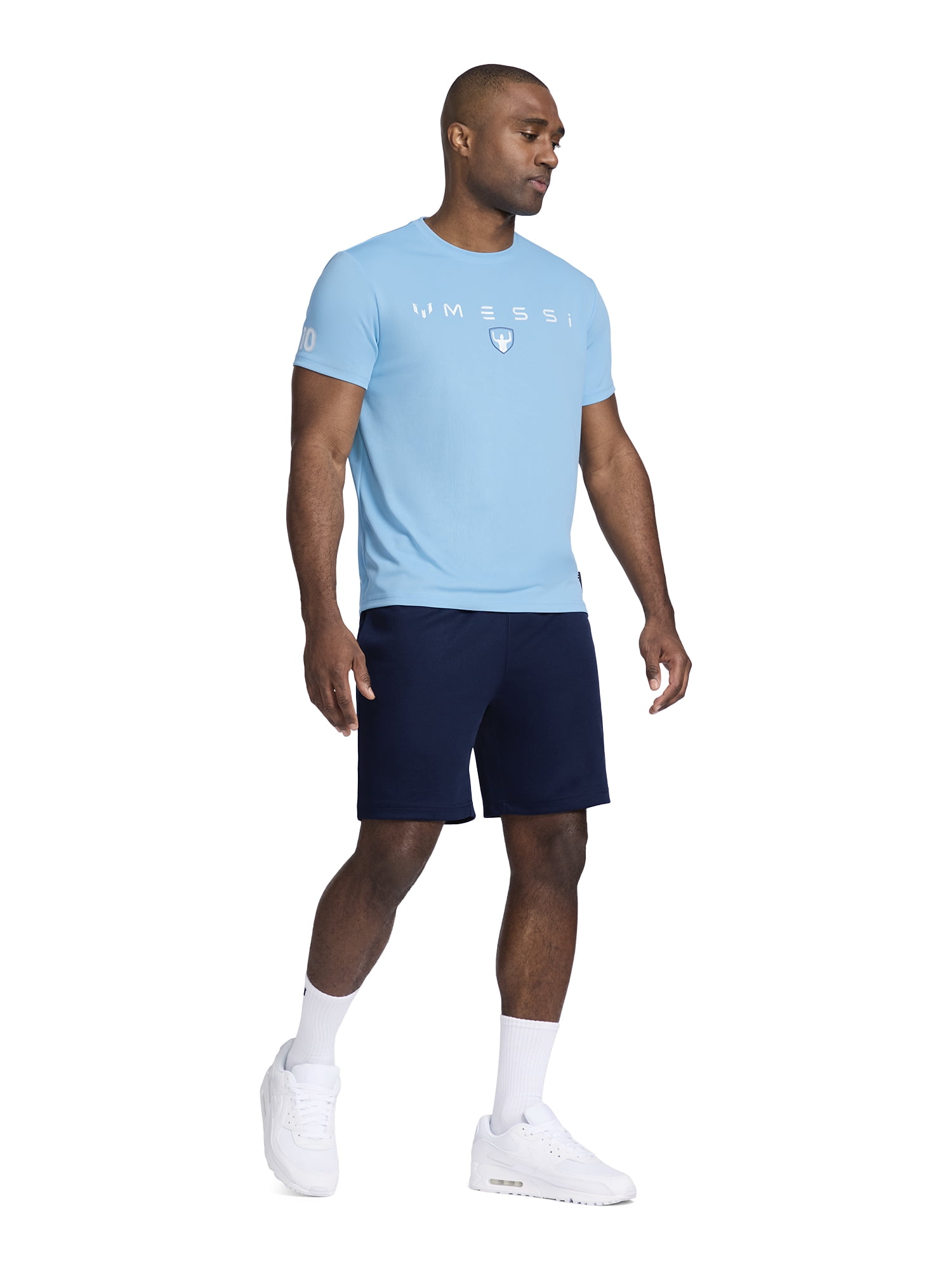 Messi Mens Short Sleeve Athletic Jersey Top, Sizes XS-3XL