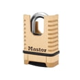 thumbnail image 1 of Master Lock Excell Manille Fermée Combinaison en Laiton Cadenas 58 mm, 1 of 5