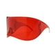 thumbnail image 3 of Gafas de sol futuristas a prueba de viento, gafas de moda ciberpunk Y2K. Rojo, 3 of 9