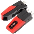 thumbnail image 1 of BRIGHTFUFU 2pcs Turntable Stylus Piezoelectric Output Black for Vinyl Record Player, 1 of 8