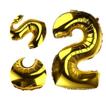 COSMOBETTY Gold Foil Balloon 1Pcs 32Inch Foil Number Balloon