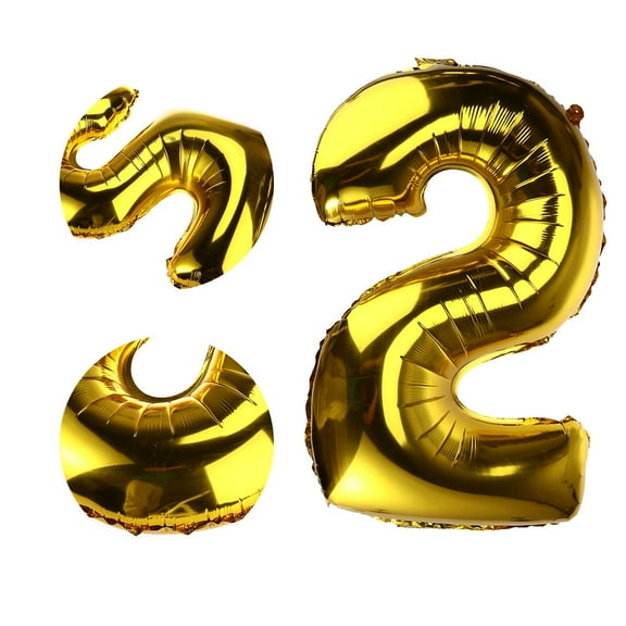 COSMOBETTY Gold Foil Balloon 1Pcs 32Inch Foil Number Balloon