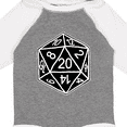 thumbnail image 4 of Inktastic 20 Sided Black Dice Boys or Girls Long Sleeve Baby Bodysuit, 4 of 5