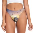 thumbnail image 1 of Fotbe Vintage Wildlife Protection Tanga Sin Costuras para Mujer con Estampado – Panties Invisibles, Transpirables y Cómodos para Uso Diario-4X-Large, 1 of 6