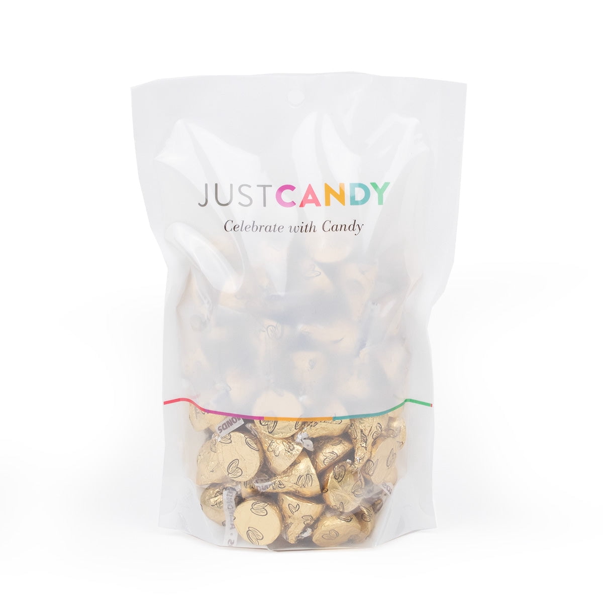 Gold Hershey's Kisses with Almonds Candy Milk Chocolates 90ct Bag