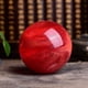 thumbnail image 2 of Bola de cristal derretida Bola de cristal roja Adornos de cristal para el hogar y la oficina Adornos de bola de cristal roja Regalo, 2 of 4