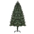 thumbnail image 1 of HOMCOM 6 FT Artificial Christmas Tree with Realistic Branch Tips Green, 1 of 10