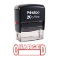 thumbnail image 1 of Printtoo CHARGED Self Inking Rubber Stamp Office Stationary Custom Stamp-Red, 1 of 1