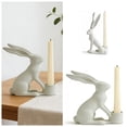 thumbnail image 2 of Resin Easter Bunny Candle Holder,Easter Decoration Rabbit Ornaments Spring Courtyard Lawn Garden Tabletop SculptureTabletop Decor, 2 of 3