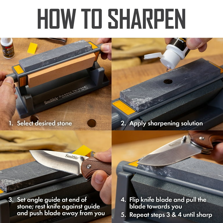 Smith's TRI6 Tri-Hone Stone Sharpening System - Walmart.com