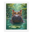 thumbnail image 5 of Paint By Numbers Kit for Adults Beginner - Hippo With Glasses In Water Oasis DIY Canvas Painting Kits for Adults, Frameless Paint By Number for Adults for Home Wall Decor 16x20 Inch, 5 of 7
