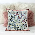 thumbnail image 6 of Glory of Flowers Peacock Throw Pillow with Removable Cover in Light Green Blue Red 20x20, 6 of 7