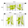 thumbnail image 4 of LALILO Kitchen Curtains and Valances Set of 3 36" Orange Window Treatment Tiers for Window Decor, 4 of 5