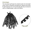 thumbnail image 3 of Unique Bargains 12 Count 6' Large Curly Bows for Gift Wrapping Curling Ribbon with Self Adhesive for Gift Wrap, Black, 3 of 7