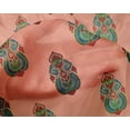 thumbnail image 4 of oneOone Silk Tabby Peach Fabric Floral & Paisley Block Sewing Craft Projects Fabric Prints By Yard 42 Inch Wide, 4 of 4