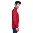 thumbnail image 3 of Men's Pinnacle Performance Long-Sleeve Piqué Polo - CLASSIC RED - XL, 3 of 3