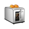 thumbnail image 6 of Mecity 2-Slice Touchscreen Toaster, Stainless Steel, 6 Shade Settings, Reheat, Cancel, Defrost, Sliver, 6 of 12