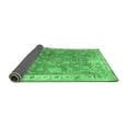 thumbnail image 2 of Ahgly Company Indoor Rectangle Abstract Emerald Green Contemporary Area Rugs, 4' x 6', 2 of 4