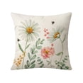 thumbnail image 2 of Nkmbld Soft Pillow Covers Watercolor Flower Throw Pillow Cases for Couch Farmhouses Decor Pillowcase for Living Room Bedroom Patio, 2 of 8