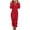 Z1Red, variant on Women's One Piece Sleepwear Pajamas Autumn And Winter Solid Color Long Sleeved Zipper Hooded Romper
