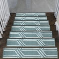 thumbnail image 1 of Plaza Collection Contemporary, Cozy, Vibrant and Soft Stair Tread Mats & Rugs, 9'' x 28'', 1 of 4