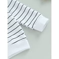 thumbnail image 6 of Bagilaanoe Toddler Baby Boy Long Pants Set Striped Long Sleeve Hoodie Pullover Tops + Sweatpants 6M 12M 18M 24M 3T 4T Kids Casual Sweatsuits, 6 of 8