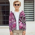 thumbnail image 5 of chaqlin Pink Camo Hunting Hoodies for Girls Boys Trendy Y2K Zip Up Hoodie Kids Long Sleeve Sweatshirts Lightweight Loose Hooded Jackets with Pocket, 5 of 7