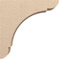 thumbnail image 3 of 7"W x 28"D x 28"H Thin Olympic Rough Cedar Woodgrain TimberThane Corbel, Primed Tan, 3 of 6