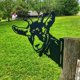 thumbnail image 2 of Peeping Goat Metal Art Sculpture Farm Fence Art Wall Decor Peeping Goat Garden Decor Outdoor Indoor, 2 of 5