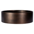 thumbnail image 2 of Eden Bath EB_SS003BZ Round 15.75-in Stainless  Vessel Sink + Rim Bronze + Drain, 2 of 6